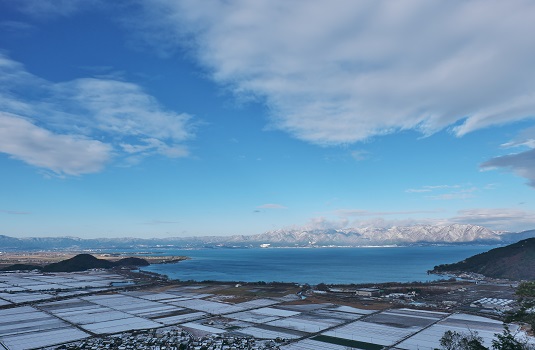 山頂からの景色（冬）