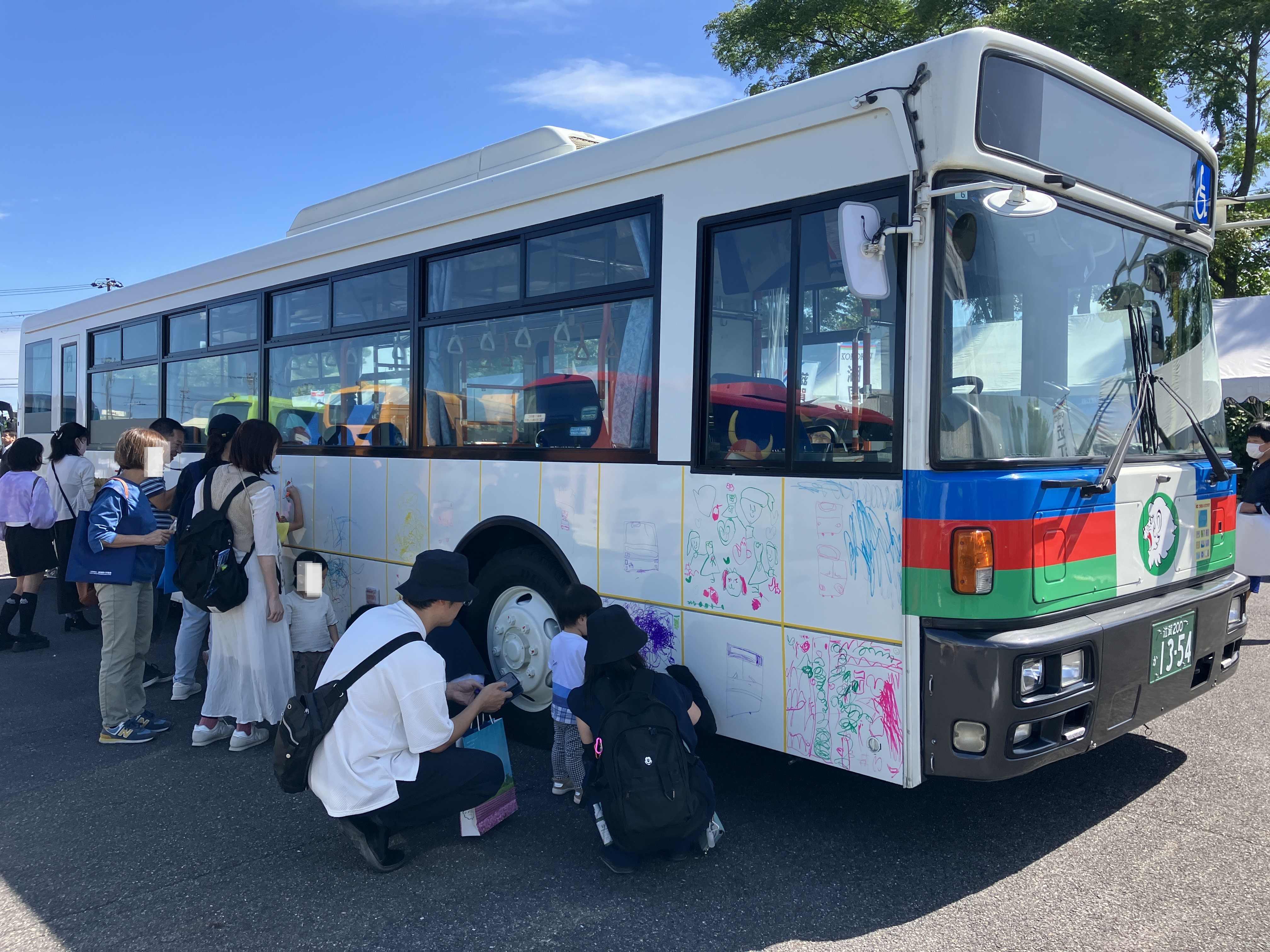おえかき中の様子（左側）