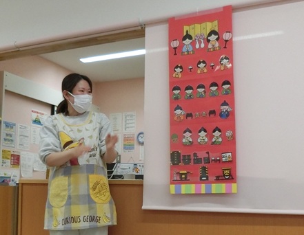 ひなまつりのお話を聞いたよ