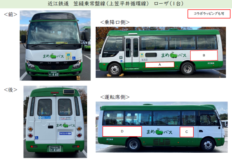 まめバスローザタイプの広告販売箇所