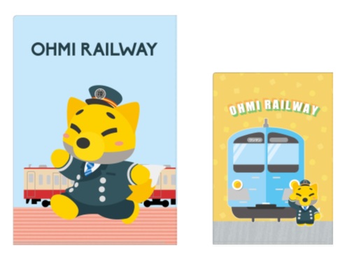 駅長がちゃこんA4＆A5クリアファイルセット