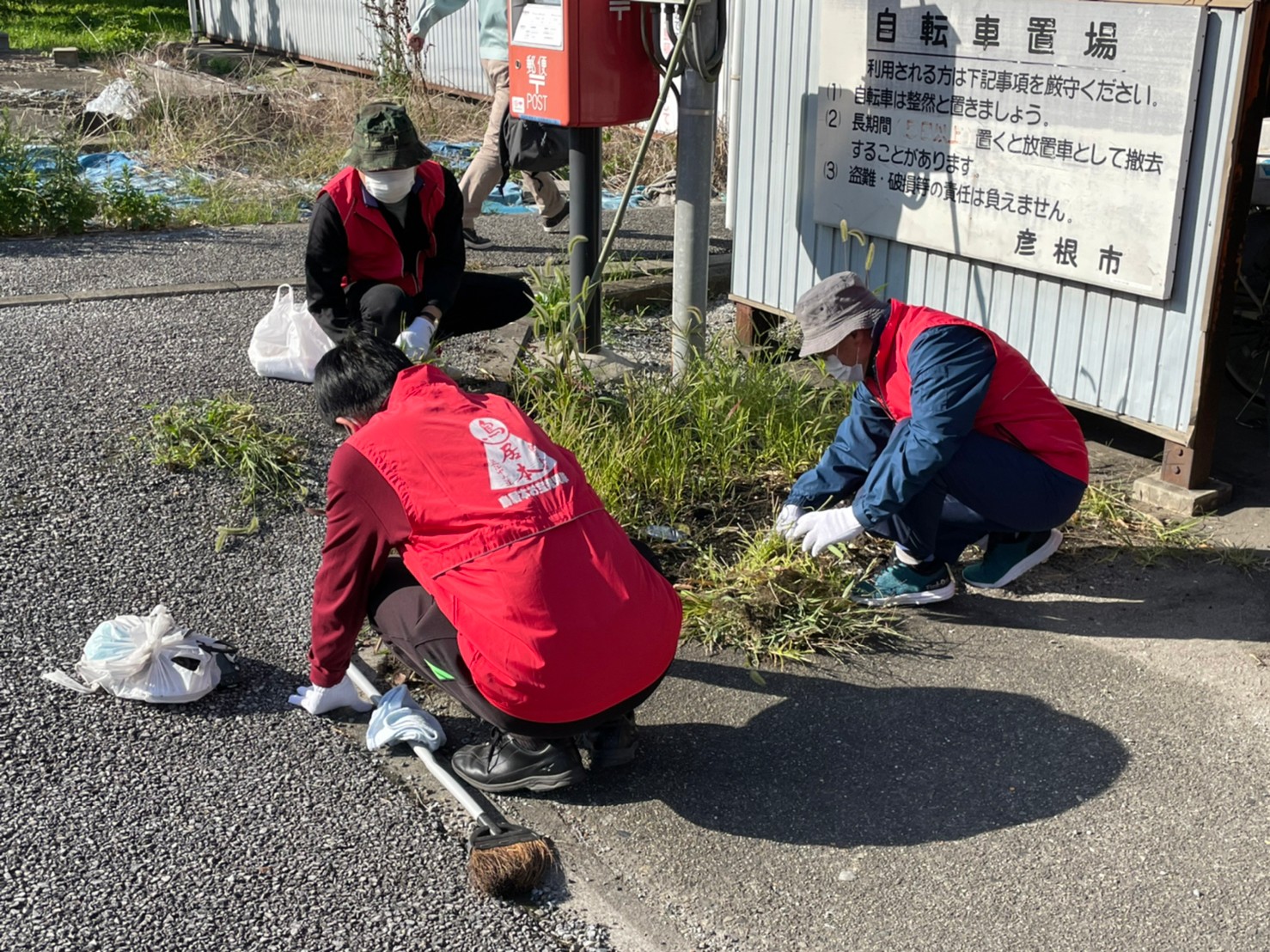 鳥居本駅クリーン作戦01