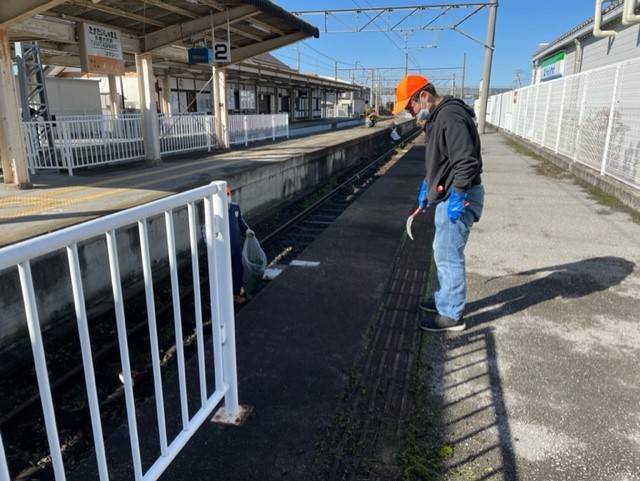 多賀大社前駅清掃活動02