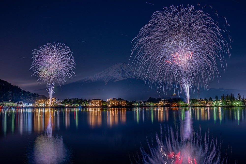 河口湖花火