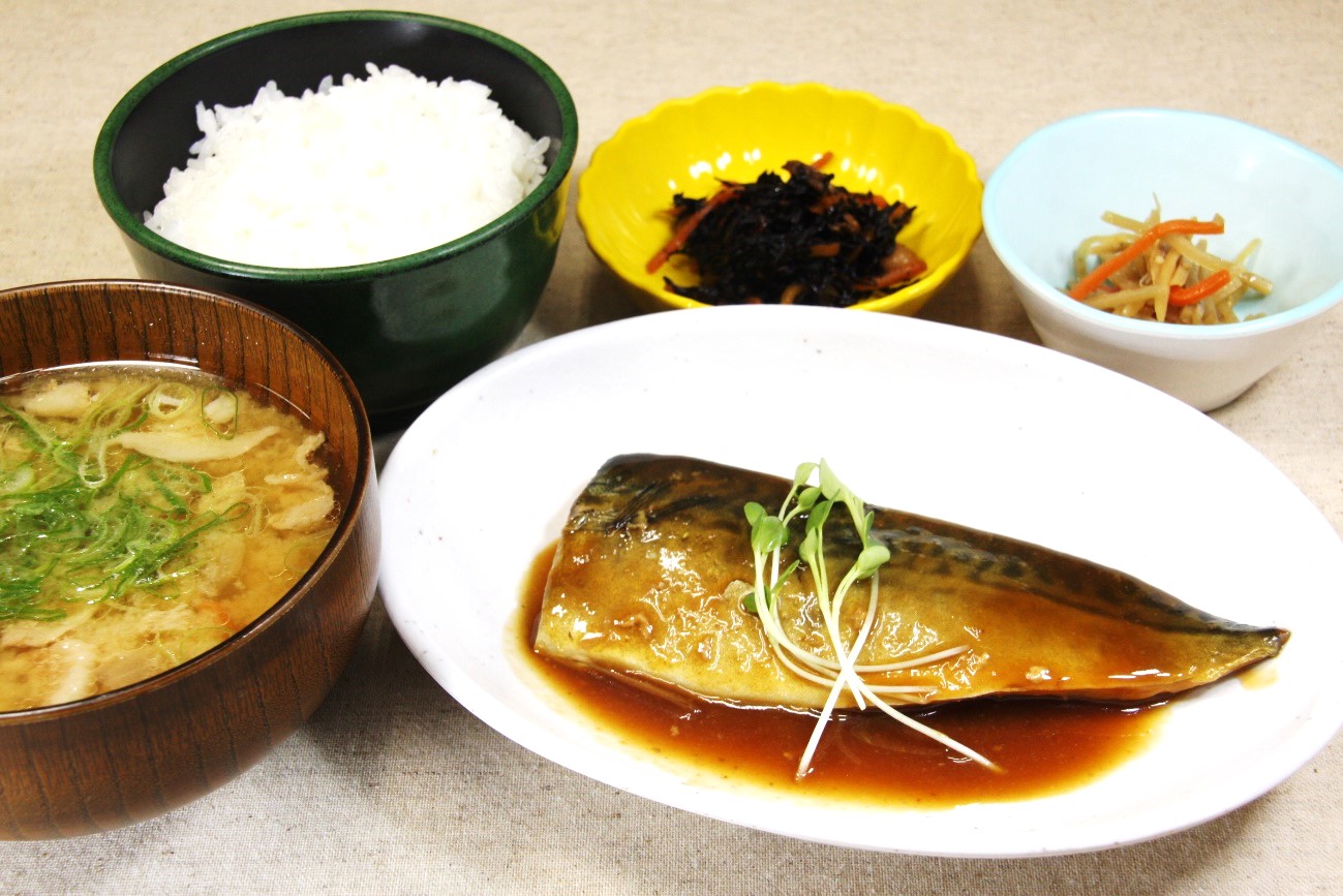 さば味噌豚汁定食の画像です。