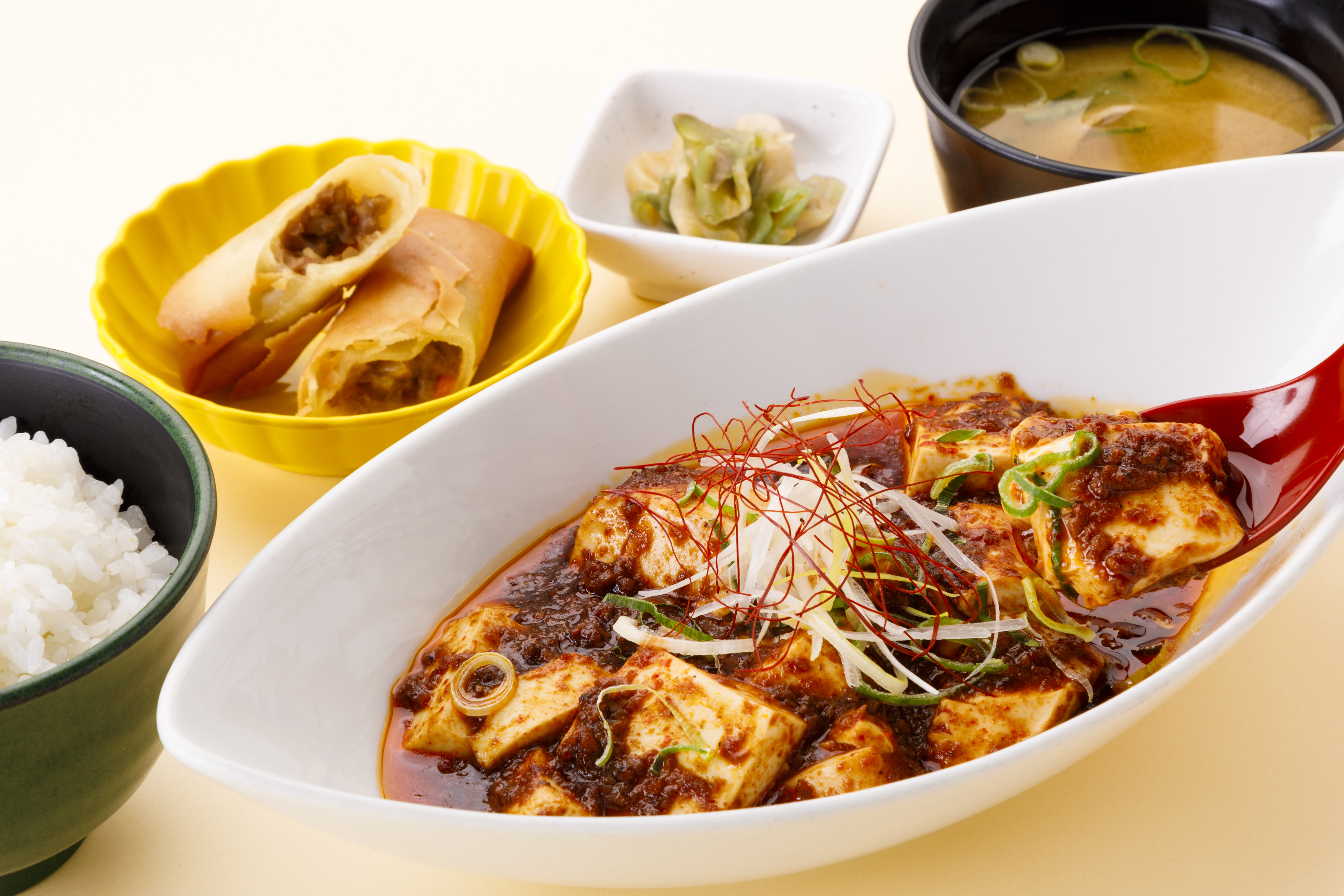 本格　麻婆豆腐定食
