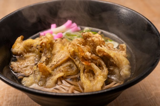 雪国舞茸天そば