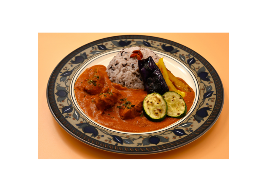 甲美鶏と黒影米のバターキチンカレー